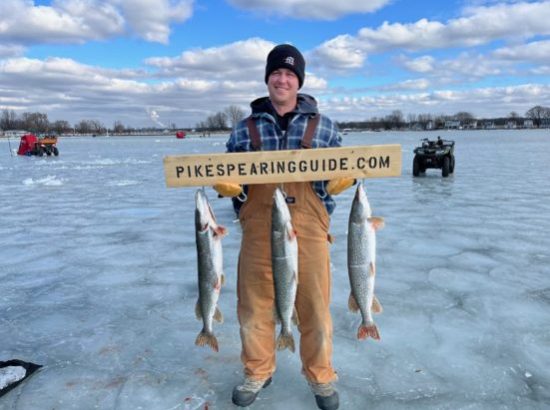 Pike Spearing and Darkhouse Guide Service Lake St Clair Detroit Michigan